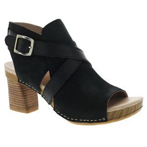 Dansko 38 Leather Platform Sandals 7.5 -8 NEW